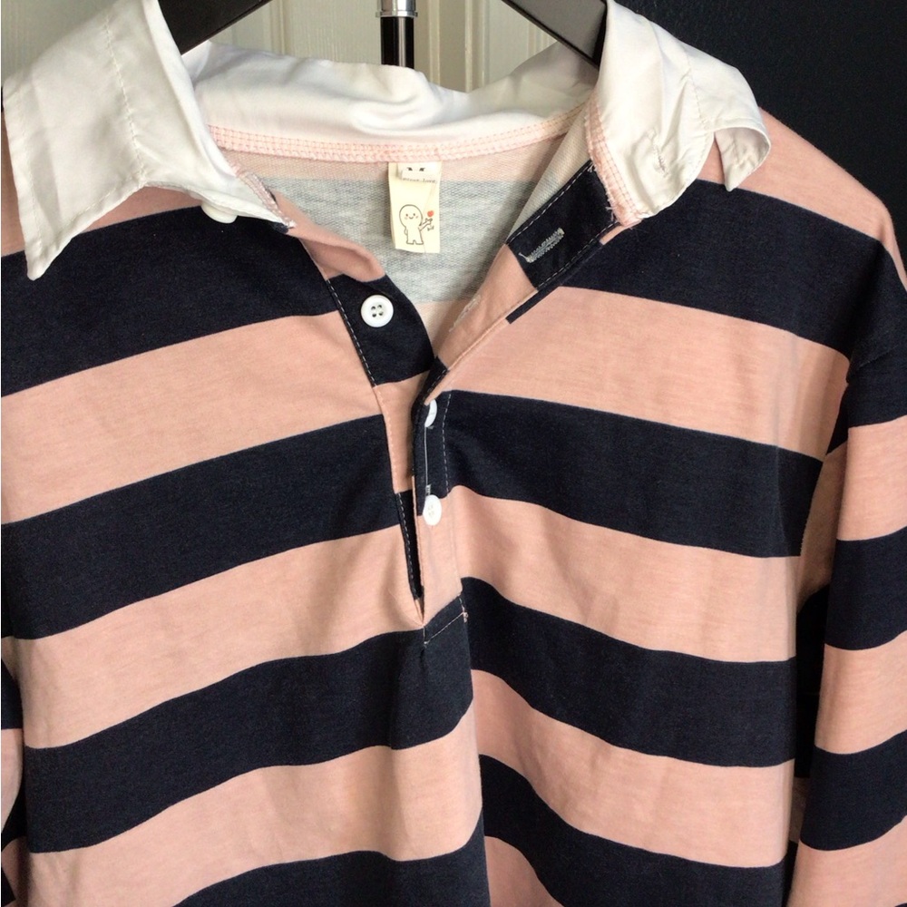 First Love Pink and Gray Top - Picture 4 of 9